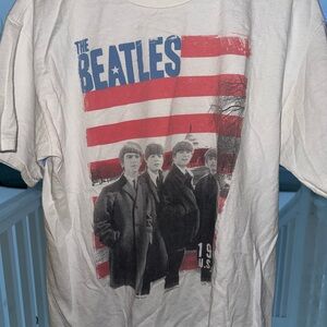 The Beatles White Graphic T-Shirt